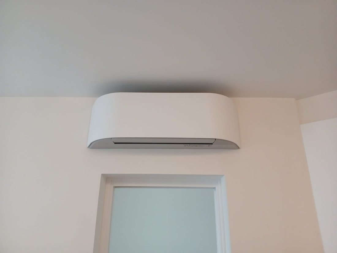 Conductos en habitación — Acabado perfecto